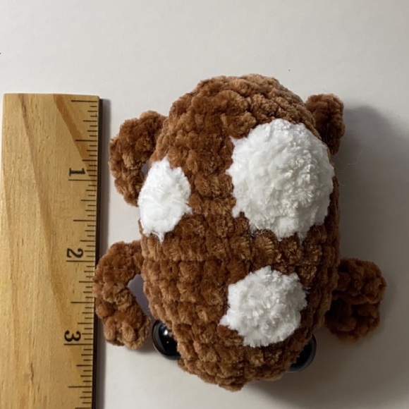 Sold🥳Mushroom frog crochet plush handmade - Picture 5 of 6